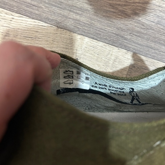 John Fluevog  AMBLESIDES BUTCHART Khaki Canvas  shoes size 7 - Picture 7 of 7